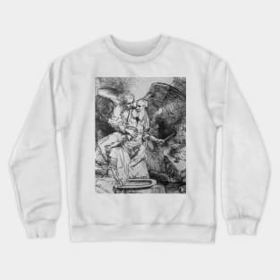 Abraham's Sacrifice by Rembrandt Crewneck Sweatshirt